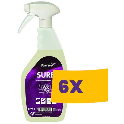 Sure Cleaner Disinfectant Spray Használatra kész fertőtlenítő hatású folyékony tisztítószer 750ml (Karton - 6 db)