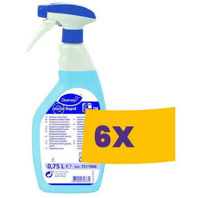 Suma Rapid D6 Ablak- és felülettisztító 750ml (Karton - 6 db)