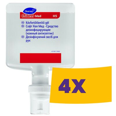 Soft Care Med H5 Kézfertőtlenítő gél 1,3L (Karton - 4 db)