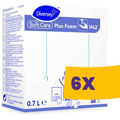 Soft Care Plus Foam H42 Antibakteriális kéztisztító habszappan 700ml (Karton - 6 db)