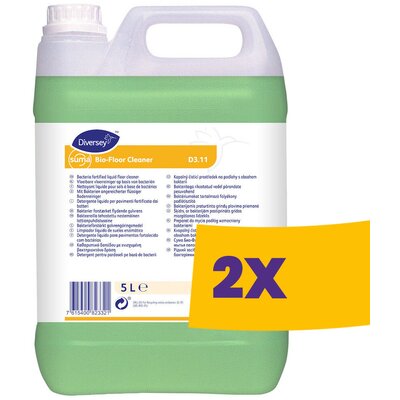 Suma Bio-Floor Cleaner D3.11 Hasznos baktériumokkal dúsított folyékony padlótisztító 5L (Karton - 2 db)