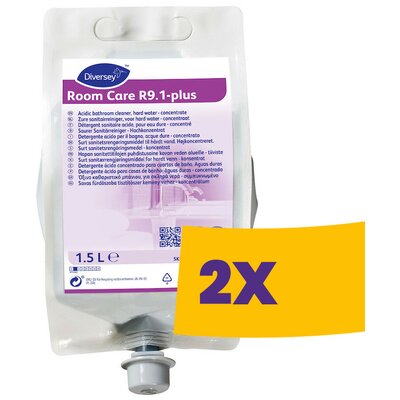 Room Care R9.1 Plus Savas kémhatású tisztítószer koncentrátum kemény felületekhez 1,5L (Karton - 2 db)