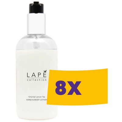 LAPÉ Collection OLT öko Keleti citromfű tea illatú kéz- és testápoló 300ml (Karton - 8 db)