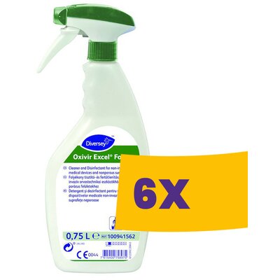 Oxivir Excel Foam Tisztító- és fertőtlenítőszer nem invazív orvostechnikai eszközökhöz és nem porózus felületekhez 750ml (Karton - 6 db)