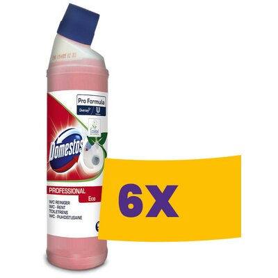 Domestos Pro Formula Toilet Cleaner Eco ÖKO tanúsítvánnyal ellátott toalett-tisztítószer 750ml (Karton - 6 db)