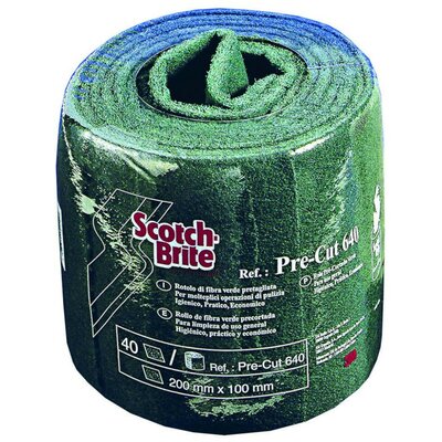 3M Scotch-Brite Pre-Cut Pads 640 1x40db - 20 x 10 cm - 40 részre osztott dörzsi tekercs, 20x400cm