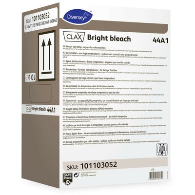 Clax Bright Bleach 44A1 SafePack Oxigén-bázisú fehérítőszer alacsony és közepes hőfokú alkalmazásokhoz színes textíiához 10L