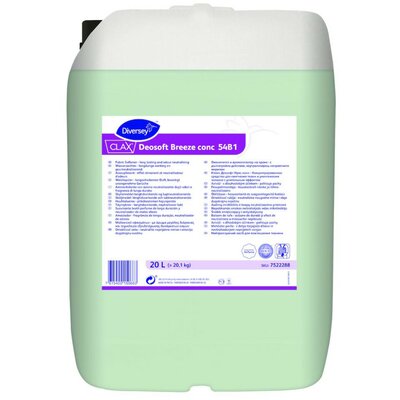 Clax Deosoft Breeze conc 54B1 Hosszan tartó hatású, szagsemlegesítő hatású textilöblítőszer 20L