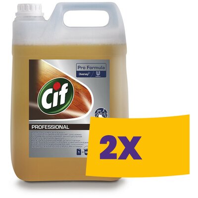 CIF Pro Formula Wood Floor Cleaner Fatisztító- és ápolószer 5L (Karton - 2 db)