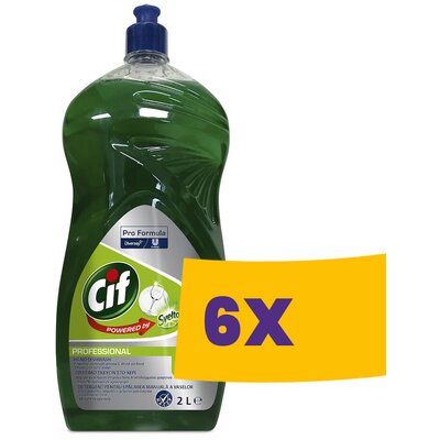 CIF Pro Formula Hand Dishwash Lemon kézi mosogatószer citrom 2L (Karton - 6 db)