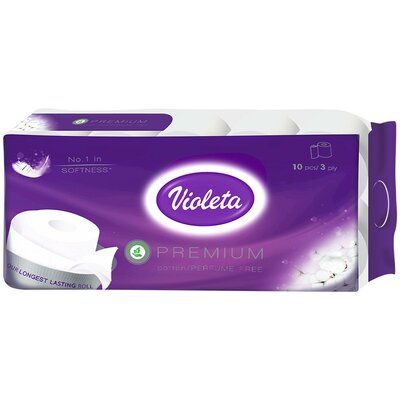 Violeta Premium WC Papír 150 lapos - 3 rétegű 10 tekercses