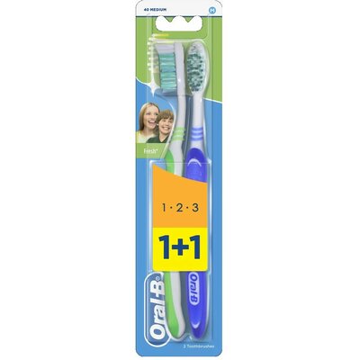 Oral-B fogkefe 1-2-3 Duo pack - 2db-os csomag