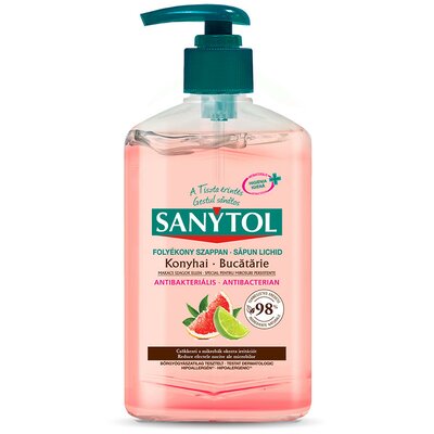 Sanytol konyhai fertőtlenítő folyékony szappan Grapefruit és Lime 250ml