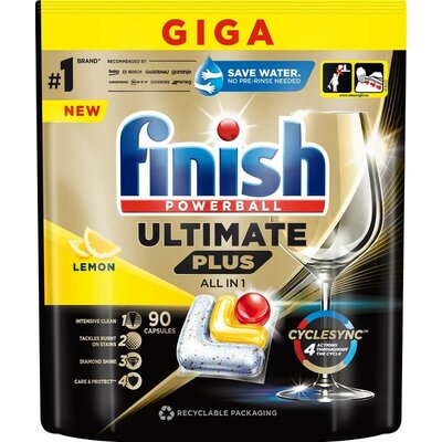 Finish Ultimate Plus All in 1 mosogatógép tabletta Giga 90 db-os