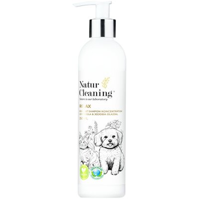 Naturcleaning Relax kisállat sampon koncentrátum levendula és jojoba olajjal 250ml