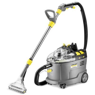 Karcher Puzzi 9/1 BP Akkumulátoros permetextrakció kárpittisztító gép padlófejjel (akkumulátor külön rendelhető)