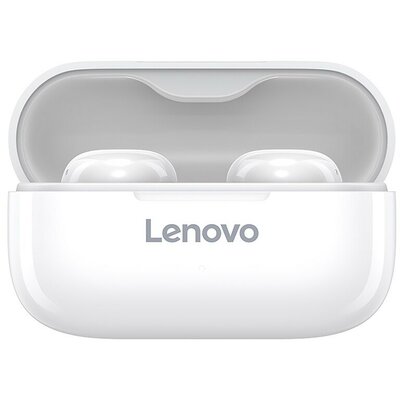 Bluetooth sztereó fülhallgató, v5.0, TWS, töltőtok, zajszűrővel, érintés vezérlés, Lenovo LP11, fehér, gyári