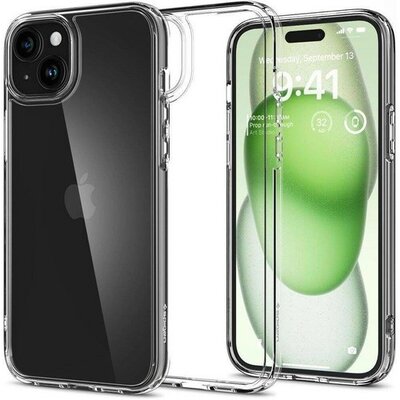 Spigen Ultra Hybrid iPhone 16 Plus tok, Crystal Clear átlátszó ACS08069