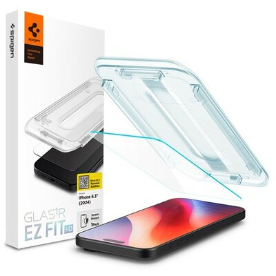 Spigen Glas.tR EZ Fit HD Apple iPhone 16 Pro Tempered kijelzővédő fólia (1db) AGL07935