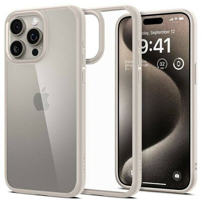 Spigen Liquid Air iPhone 16 Pro tok, natural titanium (bézs) ACS08120