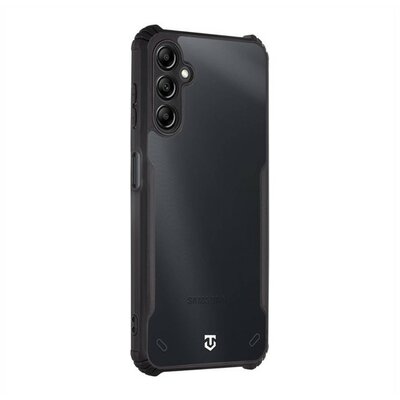 Samsung Galaxy A14 4G / A14 5G SM-A145F / A146B, Szilikon tok, közepesen ütésálló, légpárnás sarok, Tactical Quantum Stealth, átlátszó/fekete