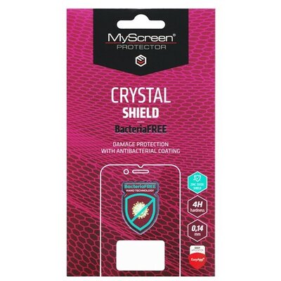 Samsung Galaxy A15 4G / A15 5G SM-A155F / A156B, Kijelzővédő fólia (az íves részre NEM hajlik rá!), MyScreen Protector Antibacterial, Clear Prémium