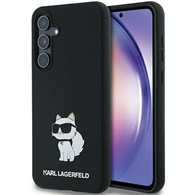 Karl Lagerfeld Choupette Metal Pin Samsung Galaxy A55 hátlap tok, fekete