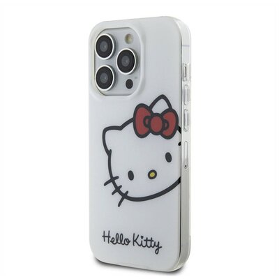 Hello Kitty IML Head Logo Apple Iphone 15 Pro hátlap tok, fehér