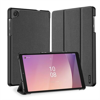 Lenovo Tab M8 (8.0) (4. generáció) TB-300, mappa tok, Trifold, Dux Ducis Domo, fekete