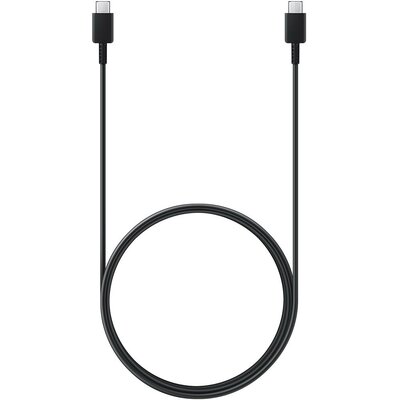 USB Type-C töltő- és adatkábel, USB Type-C, 180 cm, 3000 mA, gyorstöltés, Samsung, fekete, gyári