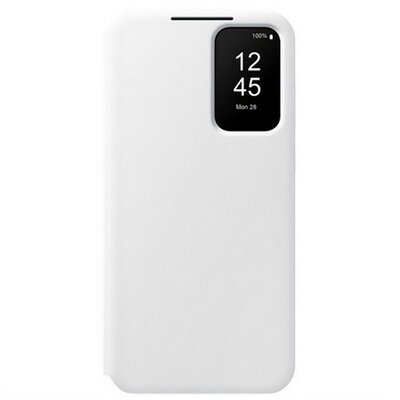 Samsung Galaxy A35 5G SM-A356B, Oldalra nyíló tok, hívás mutatóval, kártyatartóval, Smart View Wallet, fehér, gyári