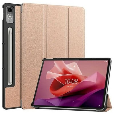 Lenovo Tab P12 (12.7) TB-370, mappa tok, Trifold, vörösarany