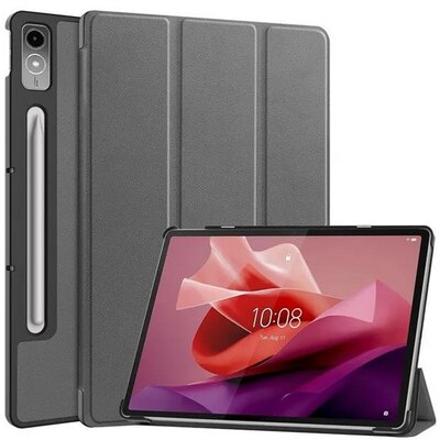 Lenovo Tab P12 (12.7) TB-370, mappa tok, Trifold, sötétszürke