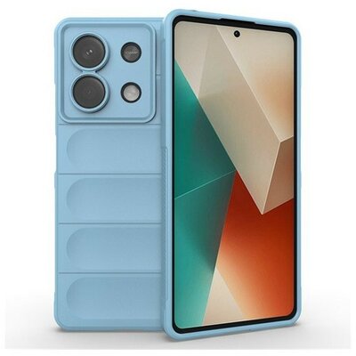 Xiaomi Redmi Note 13 5G, Szilikon tok, közepesen ütésálló, 3D minta, világoskék