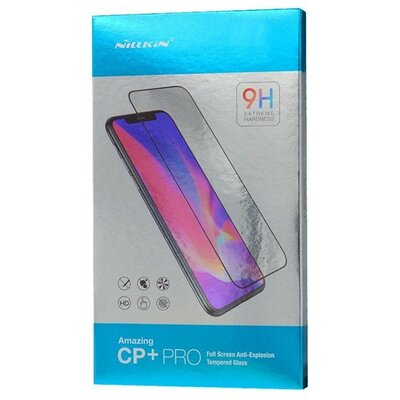 Xiaomi Redmi Note 13 5G / Note 13 Pro 4G / Poco M6 Pro 4G, Kijelzővédő fólia, ütésálló fólia (az íves részre is!), Tempered Glass (edzett üveg), Full Glue, Nillkin, CP+ PRO, fekete