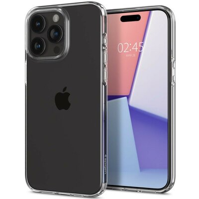 Apple iPhone 15 Pro, Szilikon tok, Spigen Crystal Flex, átlátszó