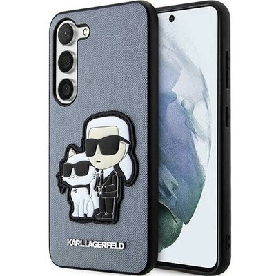 Karl Lagerfeld Saffiano Samsung Galaxy S23+, szilikon tok, szürke