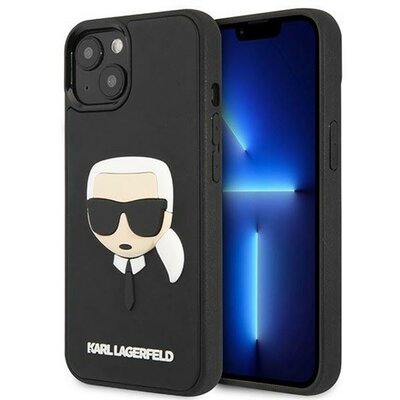 Karl Lagerfeld 3D Rubber Karl's Head Apple iPhone 14 Plus hátlap tok, fekete