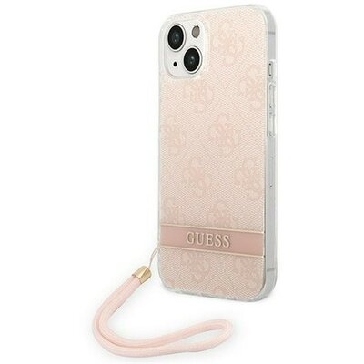 Guess 4G Print Strap Apple iPhone 14 Plus hátlap tok, pink