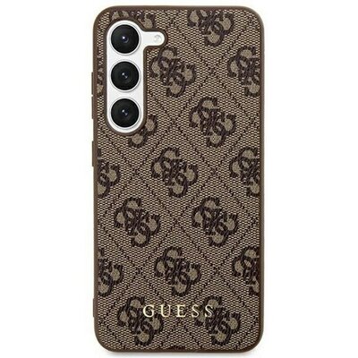 Guess 4G Metal Gold Samsung Galaxy S24+ szilikon tok, barna