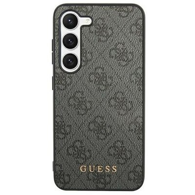 Guess 4G Metal Gold Samsung Galaxy S24+ szilikon tok, fekete