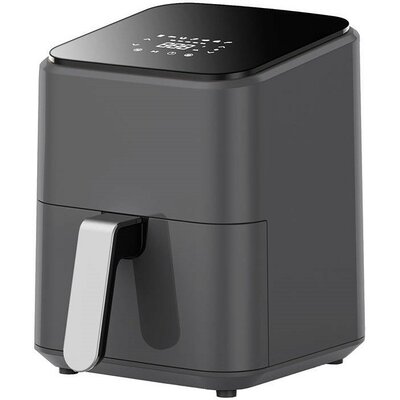 Forró levegős sütő, fritőz, Air Fryer, olaj nélküli, 1200 W teljesítmény, 3.5 l-es, Digitális kijelzővel, 7 programos, Leacco AF010, szürke