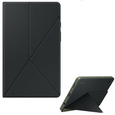 Samsung Galaxy Tab A9 (8.7) SM-X110 / X115, mappa tok, mágneses, Origami Smart Case, Samsung Book Cover, fekete, gyári