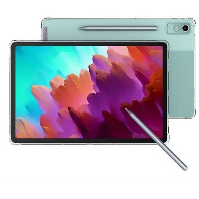 Lenovo Tab P12 (12.7) TB-370, Szilikon tok, közepesen ütésálló, légpárnás sarok, átlátszó