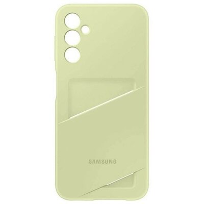 Samsung Galaxy A25 5G SM-A256B, Szilikon tok, kártyatartóval, lime, gyári