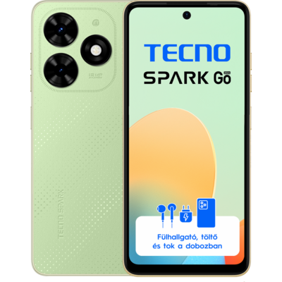 Tecno Spark Go 2024 Magic Skin Green 3+64 GB mobiltelefon