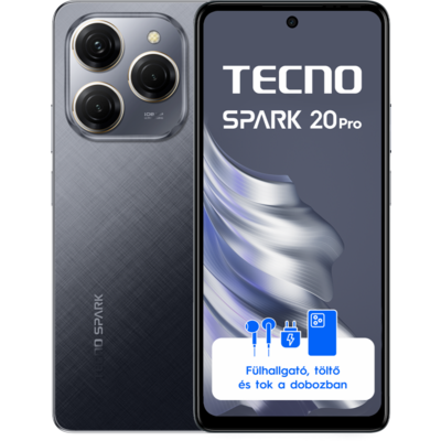 Tecno Spark 20 Pro Moonlit Black 8+256 GB mobiltelefon