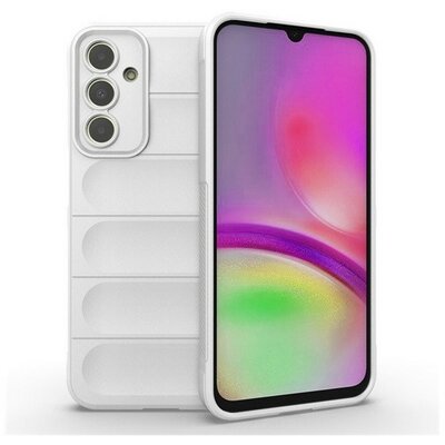 Samsung Galaxy A25 5G SM-A256B, Szilikon tok, közepesen ütésálló, 3D minta, fehér