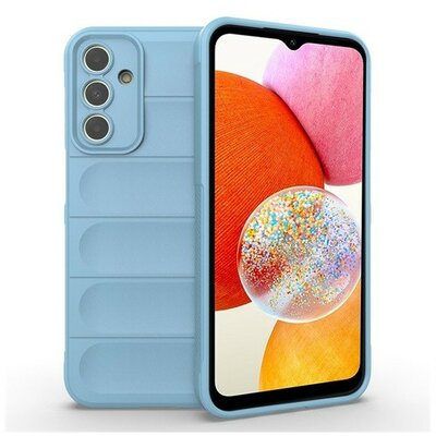 Samsung Galaxy A15 4G / A15 5G SM-A155F / A156B, Szilikon tok, közepesen ütésálló, 3D minta, világoskék