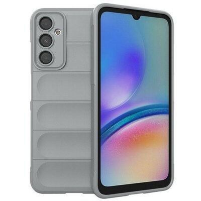 Samsung Galaxy A05s SM-A057F, Szilikon tok, közepesen ütésálló, 3D minta, világosszürke